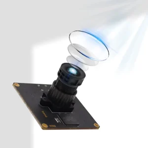 4MP 2K USB Camera Module, 1/1.8″ CMOS Black Light Sensor, UVC, 100° FOV, 60fps, Low Light Vision for Security AI Recognition