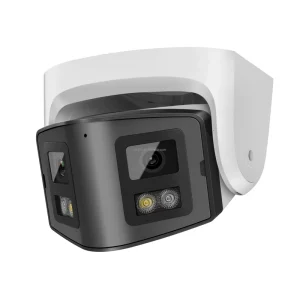 4MP Panoramic 180 Degree Two Way Audio Night Vision Human/Vehicle Detection Outdoor Turret PoE IP Camera