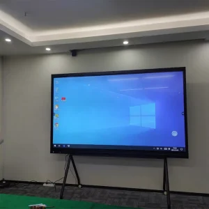 4k Super Lcd Display Screen With Wheels for Teaching 55 65 75 85 98 Inch Touch Screen