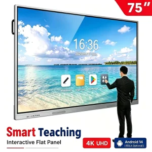 4k Touch Screen Smart Interactive Whiteboard GPINXIN All In One 55 65 75 85 Inch LED Metal Notice Board Pc Portable New Stock
