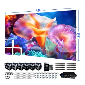 4x3M Turnkey Solution P2.6 P2.9 P3.91 7680Hz Indoor Curved LED Display Concert Event Stage Rental LED Pantalla Screen for Church