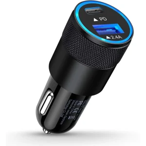 Wholesale 5-in-1 12V Fast-Charging USB Car Charger Adapter with Type-C Port, QC3.0, PD, 15W, 35W, OTP, OVP, GaN