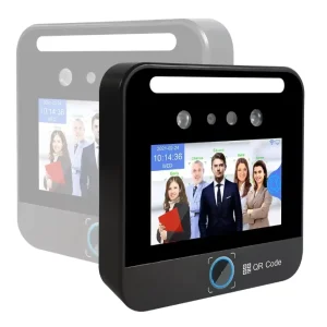 5 Inch HD IPS Touch Screen Biometric AI Face Recognition QR Code Scanner APP Waterproof Time Attendance Machine RFID Card Access