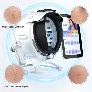 5 Times Flash Multispectral Skin Scanner Capture Front Left Right Face Image Support Cloud Storage Report Skin Scalp Tester