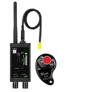 5 in 1 Multifunctional Portable ABS Camera Bug Detector Strobe Alarm Vibration Sensor Sound Alarm 10 20m Detection Range 360