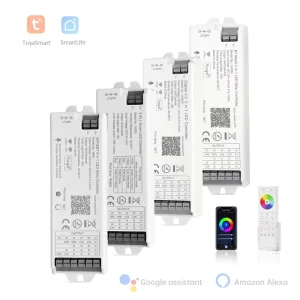 5 in 1 Tuya WiFi BT Zigbee Single Color CCT RGB RGBW RGBCCT Smart Phone APP Controllers Dimmers