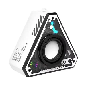 5.3 inch Waterproof Plastic Mini Outdoor Smart Speaker Built in Microphone for RGB LED AirPlay Battery Powered Party Ready