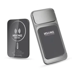 High-Quality 5000mAh Mini Magnetic Aluminum-Alloy Lithium-Polymer Battery Wireless Charger, Type-C, 15W Fast Charging, Ultra-Thin
