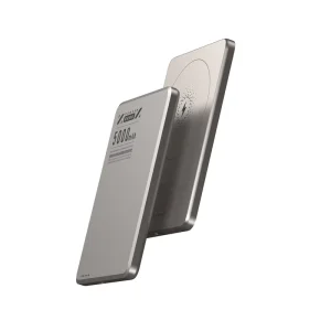 New Wireless Magnetic 5000mAh Ultra-Thin Two-Way Fast-Charging PD 20W, Wireless 15W Aluminum Alloy Power Bank