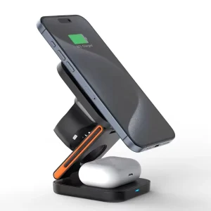 Wireless 5-in-1 Fast Charger, 15 W Wireless Charging Stand, Type-C, New Technology Product, Novel Gift