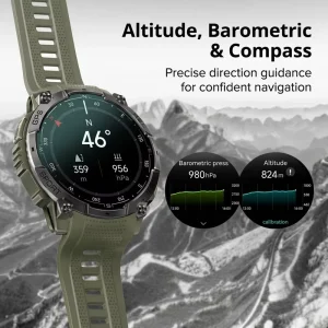 530mAh Long Standby Smart Watch K76A AMOLED Always-On Screen Built-in GPS 170+ Sports Modes Smartwatch for IOS Android