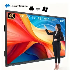 55 65 75 85 100 110 Inch Pen Finger Touch Screen LCD Display Digital Interactive Whiteboard Smart Board for Classroom