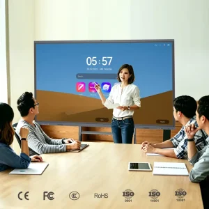 55 65 75 85 86 98 110 Inch 4k Digital Smart Flat Panel Multi Touch Screen Led Interactive Boards for School Teaching