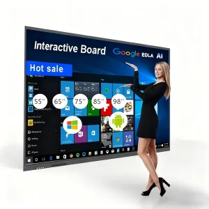 55 65 75 85 86 98 110 Inch Pen Finger Touch Interactive Flat Panel 4k Lcd Digital Interactive Smart Boards for Schools Teaching