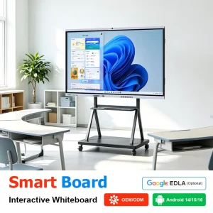 55 65 75 85 98 Android 15 16GB+256GB 4K Interactive Whiteboard Smart Board Interactive Flat Panel for Remote Collaboration