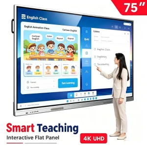 55 65 75 86 100 Inch 4K LCD Display Smart Board Interactive Whiteboard Panel for Modern School Classrooms