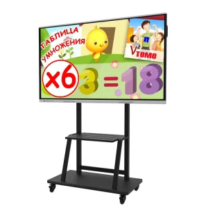 55 65 75 86 98 110 Inch Finger Multi Touch 2K 4K LCD Interactive Smart Whiteboard for Indoor Shopping Mall and Meeting Rooms