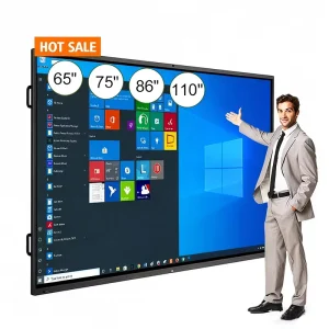 55/65/75/86/98 Inch 4K Hd Smart Screen Digital WhiteBoard 20/40 Points Multi-Touch Meeting Room Education Interactive Boards