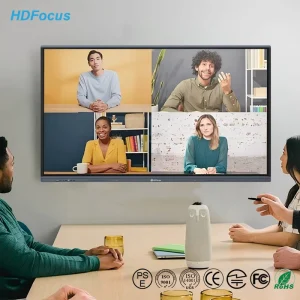 55 65 75 86 Inch Digital 4K Smooth Touch Office Training Display Flat Panel Interactive Whiteboard Smart Board for Education