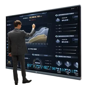 55/65/75 Inch EDLA Android Smart Board Touch Screen Interactive School Teaching Board with AI Whiteboard