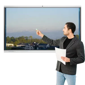 55/65 Inch Android 4+32G 4k Uhd Smart Whiteboard Education Smart Board with Camera Face Tracking Wall Mount Smart IFPD