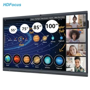 55-98 Inch Display Touch Screen Flat Panel 4K Hd Smart Portable Electronic Smart Board Interactive WhiteBoard for School