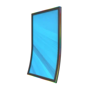 55” Curved Screen Monitor Video Gaming Monitor Ultra-wide Viewing Angle Slot Lcd IPS Panel Yellowing-resistant Screen