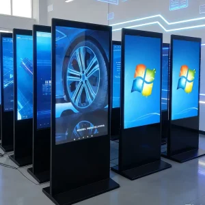55″ Digital Signage Kiosk Totem LCD Touch Screen Indoor Smart WIFI Floor Stand Advertising Player SDK for Shopping Mall Elevator