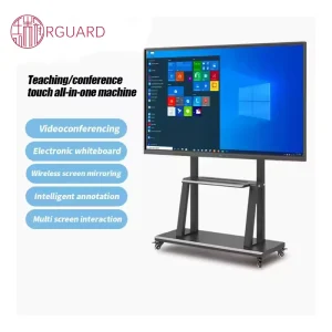 55 Inch 4K Interactive Smart Board Flat Panel Display 40 Point Touch Screen Smart Interactive Board Whiteboard for Classroom