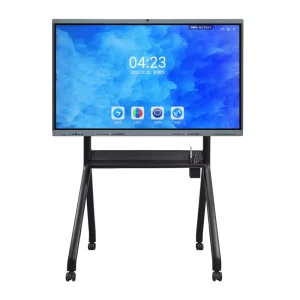55 Inch 4K LCD All One Smart Whiteboard Interactive Flat Panel 20 Point Touch Dual OS Educational Equipment for Teaching