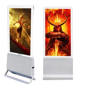 55 Inch Indoor Smart Touch Kiosk Totem Android LCD Full HD Digital Signage Metal Digital Advertising Shopping Mall Airport