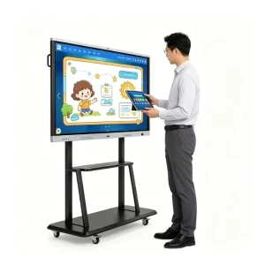 55 inch Interactive Touch Panel 4K Resolution 20 Point Touch Dual Pen Text Graphics for School Meeting Room Indoor OEM ODM