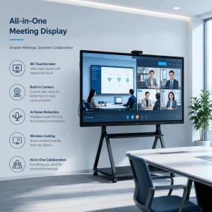 55-inch Smart Conference All-in-one Machine, Android and Windows Dual-system Interactive Enterprise Office System