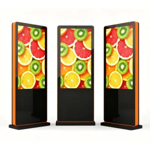 55inch 2500nit Single Sided Outdoor Digital Signage Display Full Tempered Glass With Ambient Light Sensor for Commercial Kiosk
