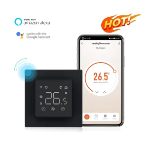 55x55mm WiFi Smart Thermostat Compatible with Frames Replaceable Heating Element Design