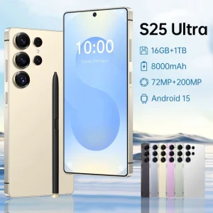 5G Smartphone with Dual Card Function 48+108MP HD Camera Deca Core CPU Android 15 16GB RAM 1TB ROM 8000mAh Battery