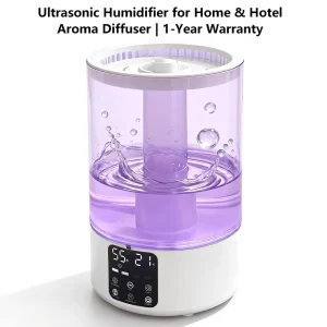 5L Electric Ultrasonic Humidifier Aromatherapy Diffuser Color Changing Light Quiet Operation Portable for Home Hotel Use
