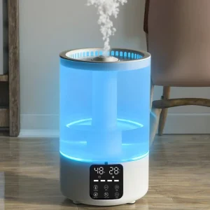 5L Mini Desktop Electric Portable Plug-in Ultrasonic Humidifier Humidity Control Aromatherapy Disinfection Silent for Home Hotel