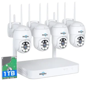 5MP Outdoor Ai Smart Face Detection Automatic Tracking Dome Ptz Camera Home WiFi Cctv Ip Wireless Security Camera System