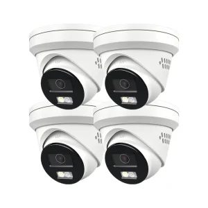 5MP Turret Poe IP Camera Smart Dual Light Human/Vehicle Detection Two Way Audio H.265+ Security Camera