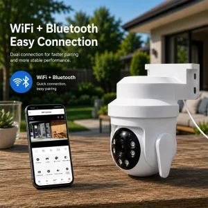 5MP Wireless Home Camera PTZ Motion Detect Smart Multi-Point Auto Patrol PIR Wifi Camera BLE Wireless CCTV Network Camera