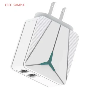 5V/2.1A 2 USB EU/US Plug Charger Adapter Portable Super Fast Charger