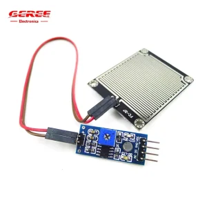 5V LM393 Rain Detector Module with Adjustable Sensitivity Weatherproof Design for Smart Irrigation Systems & DIY Projects