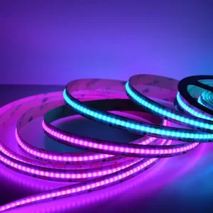 5V New 3mm Super Thin Addressable COB LED Strip RGBIC Individual Pixel Control 240LEDs WS2812B Dream Color USB Powered LED Tape