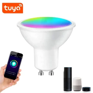 5W GU10 WiFi LED Smart Light Bulb for the EU Market, RGB Indoor Lighting, Bluetooth Smart LED