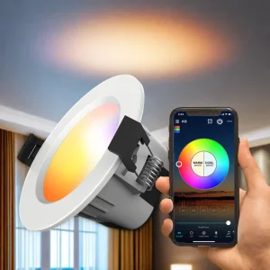 5W Smart BT Mesh Downlight Smart LED Downlight with Compatibility with Smart Home Systems and Energy-saving Features