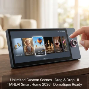 6 Inch AI Smart Home Control Panel Android 13 Matter Zigbee Hub for Villa Wellness Home Decor