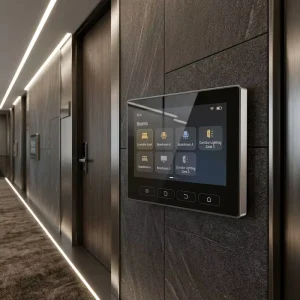 6.2 Inch HD Touch Screen Smart Home Control Panel Tuya Zigbee WiFi Central Hub with 4 Physical Buttons for Automation System