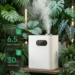 6.5L Smart Plant Humidifier with 40-90% RH Humidistat Control Remote Control and 12H Timer