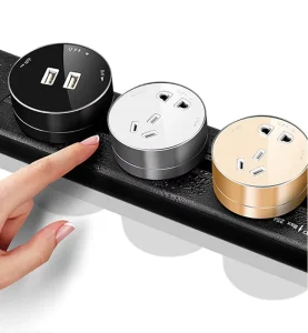 60~300cm Smart Power Plug Kitchen Power Track Socket Outlet Table Multi function Sockets 16A Track Length Size CE CCC 8cm